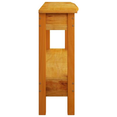 vidaXL Konsolbord med lådor 110x30x75 cm massiv mahogny