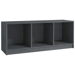 vidaXL Tv-b&auml;nk gr&aring; 104x33x41 cm massiv furu