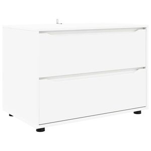 vidaXL F&ouml;rvaringssk&aring;p Vit 80 x 48 x 57 cm Konstruerat tr&auml;