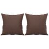 vidaXL 2-sitssoffa med kuddar&dynor brun 140 cm konstl&auml;der