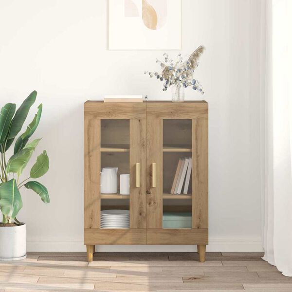 vidaXL Sideboard Artisan Ek 69,5 x 34 x 90 cm Konstruerat tr&auml;