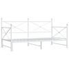 vidaXL Dagb&auml;dd med rull utan madrass vit 107x203 cm st&aring;l