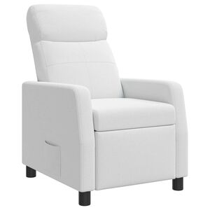 vidaXL Recliner Vit Tyg