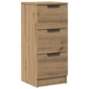 vidaXL Sk&auml;nk artisan ek 30x30x70 cm konstruerat tr&auml;
