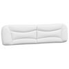 vidaXL Headboard Cushion "Hvar" White 200 cm Faux Leather