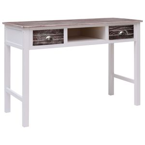 vidaXL Skrivbord brun 110x45x76 cm tr&auml;