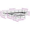 vidaXL Utomhussoffset 9 pcs Naturf&auml;rg Massivt Akaciatr&auml;