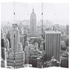 vidaXL Hopf&auml;llbar rumsavdelare New York i dagtid 200x170 cm svart/vit