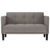 vidaXL Loveseat soffa taupe 111 cm tyg