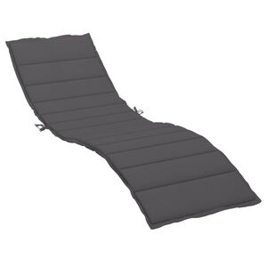 vidaXL Sols&auml;ngsdyna antracit 200x50x3 cm oxfordtyg