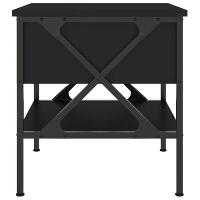 vidaXL Sängbord svart 40x42x45 cm konstruerat trä