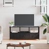 vidaXL Tv-b&auml;nk svart 102x33x45 cm konstruerat tr&auml; & j&auml;rn