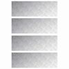 vidaXL Trappsteg 4 st 90 x 30 cm Silver Aluminium Rektangul&auml;r