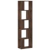 vidaXL Bokhylla 5 hyllplan brun ek 45x23,5x162,5 cm konstruerat tr&auml;