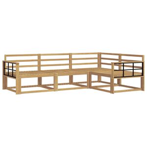 vidaXL Utomhussoffset 4 pcs Vit 247,5 x 168,5 x 73 cm