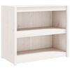 vidaXL K&ouml;kssk&aring;p f&ouml;r utomhusbruk MEPPEL vit 106x55x92 cm massiv furu