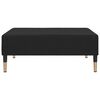 vidaXL B&auml;ddsoffa 2-sits med fotpall svart sammet