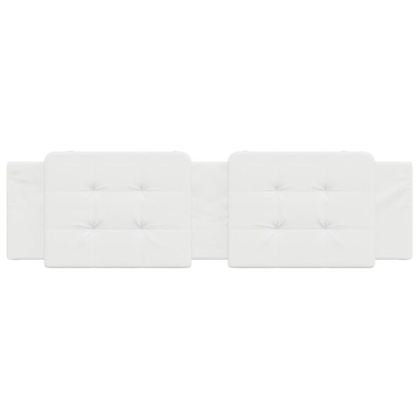 vidaXL Headboard Cushion "Zadar" White 180 cm Faux Leather