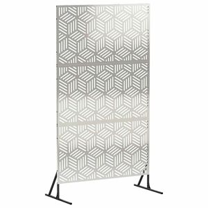 vidaXL Avsk&auml;rmningssk&auml;rm 100 x 50 x 180 cm Rostfritt st&aring;l Silver