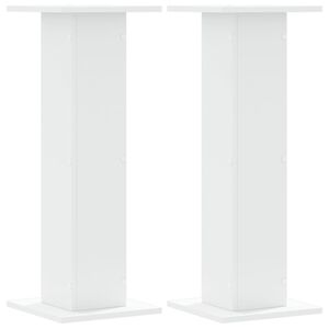 vidaXL V&auml;xtst&auml;ll 2 st vit 30x30x80 cm konstruerat tr&auml;