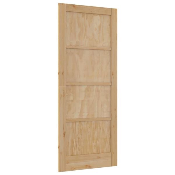 vidaXL Inredningsdörr ORKDAL Brun 83 x 202 cm Plywood