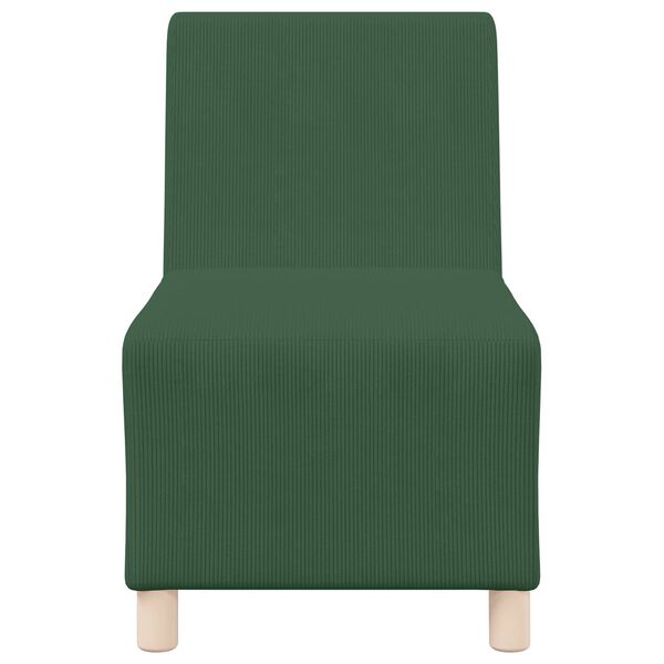 vidaXL | Modulsofa utan armstöd | Jungelgrön 55 x 74 x 82 cm Mockatyg