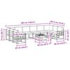 vidaXL Utomhussoffset med kudde 11 pcs Naturlig och Ljus Gr&aring;