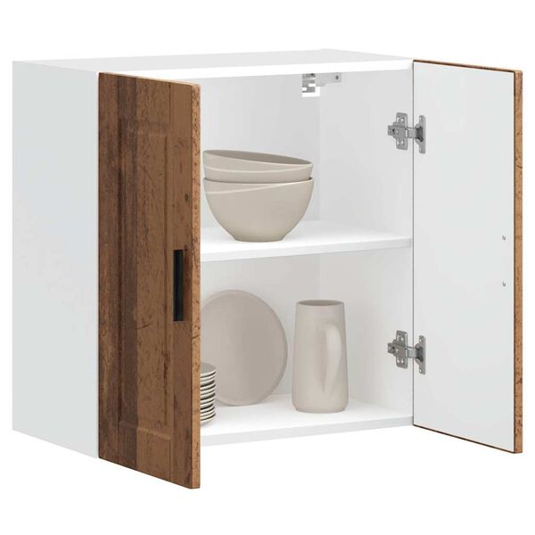 vidaXL V&auml;ggsk&aring;p f&ouml;r k&ouml;k Porto &aring;ldrat tr&auml; konstruerat tr&auml;