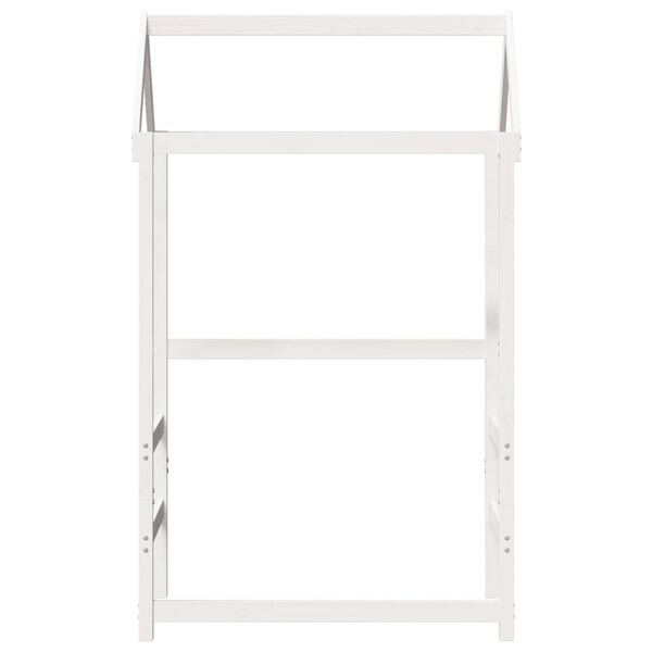 vidaXL Tak till barns&auml;ng vit 108x70x176,5 cm massiv furu