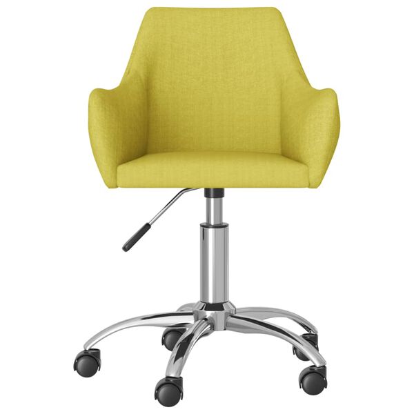 vidaXL Snurrbar matstol gr&ouml;n tyg