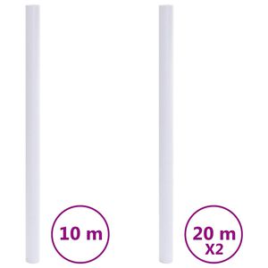 vidaXL F&ouml;nsterfilmer frostad transparent gr&aring; PVC