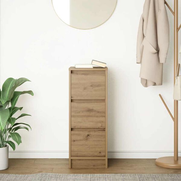 vidaXL Sk&auml;nk hantverksm&auml;ssig ek 29,5x34x76 cm konstruerat tr&auml;