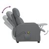 vidaXL Elektrisk massagef&aring;t&ouml;lj antracit konstl&auml;der