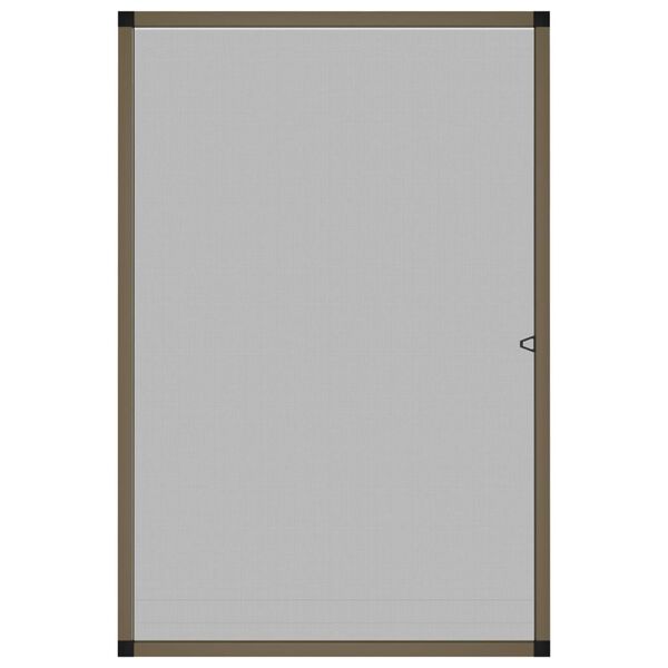 vidaXL Insektsn&auml;t f&ouml;r f&ouml;nster brun 90x120 cm