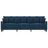 vidaXL 3-sitssoffa bl&aring; 210 cm sammet