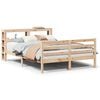 vidaXL S&auml;ngram med huvudgavel utan madrass vit 160x200 cm