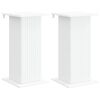 vidaXL V&auml;xtst&auml;ll 2 pcs Vit 30,5 x 30 x 60,5 cm Konstruerat tr&auml;