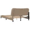 vidaXL Bed Frame with LED without Mattress "Hvar" Cappuccino 120x200 cm