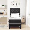 vidaXL B&auml;ddfj&auml;der med madrass med huvudgavel Svart 80 x 200 cm Sammet