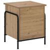 vidaXL F&ouml;rvaringsl&aring;da Artisan-ek 80 x 40 x 49,5 cm Konstruerat tr&auml;