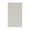 vidaXL Plisserad persienn ljusgr&aring; 75x100 cm tyg bredd 74,4cm polyester