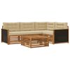 vidaXL Utomhussoffset 5 pcs Naturlig och Beige 79 x 79 x 37 cm