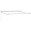 vidaXL Manuell utdragbar markisram Vit 3 x 2 m Aluminium
