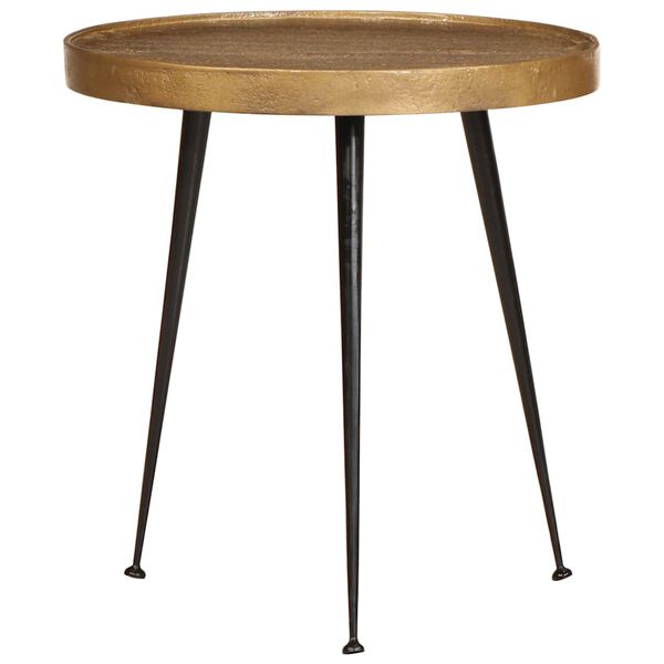 vidaXL Soffbord 2 delar gyllene konstruerat trä