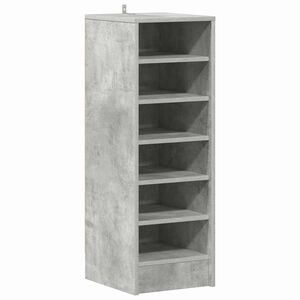 vidaXL Skosk&aring;p 31,5 x 35 x 90 cm Betonggr&aring; 6 fack f&ouml;r skor
