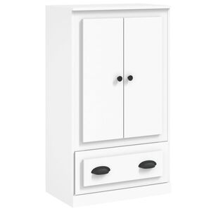 vidaXL H&ouml;gsk&aring;p vit 60x35,5x103,5 cm konstruerat tr&auml;