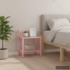 vidaXL Sängbord 2 st rosa och transparent metall och glas