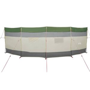 vidaXL Vindskydd f&ouml;r camping gr&ouml;n 510x153 cm vattent&auml;t