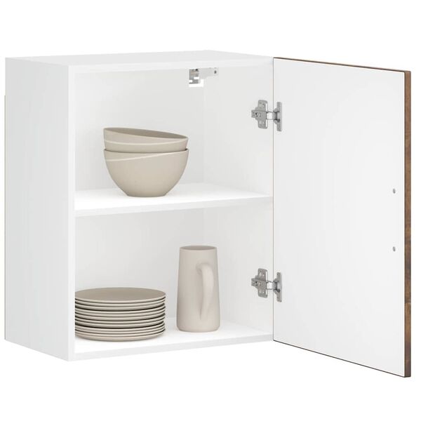 vidaXL V&auml;ggsk&aring;p f&ouml;r k&ouml;k 2 delar Porto r&ouml;kf&auml;rgad ek konstruerat tr&auml;