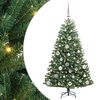 vidaXL Plast Hingad Julgran Gr&ouml;n 120 cm PVC och metall